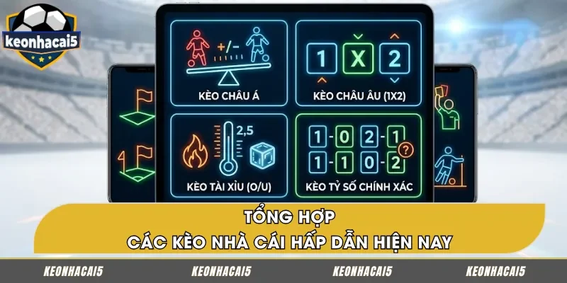 Các loại kèo nhà cái hấp dẫn được nhiều người lựa chọn