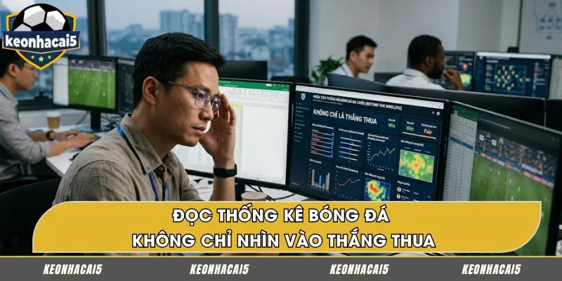 Đọc thống kê bóng đá không nên chỉ nhìn vào thắng thua