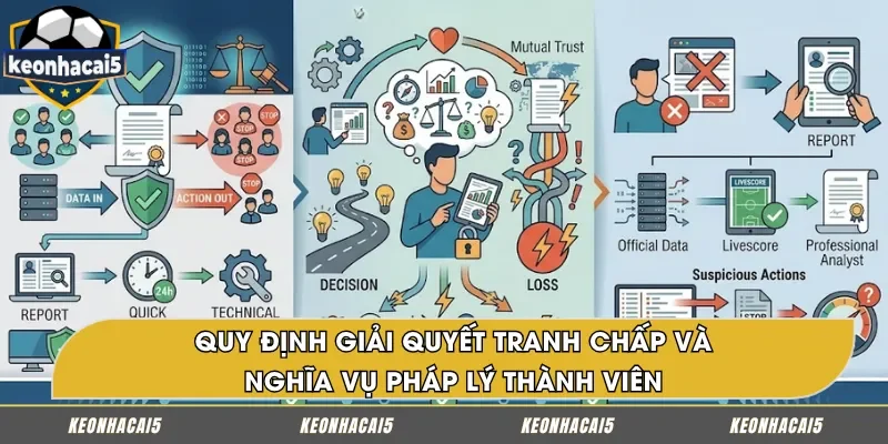Cách xử lý tranh chấp và trách nhiệm pháp lý của người dùng