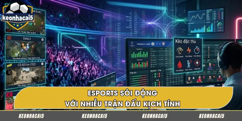 Esports kịch tính và cuốn hút
