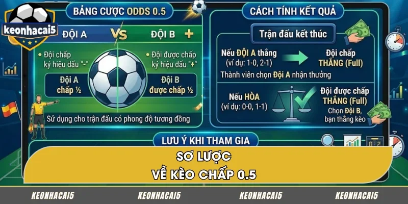 Bạn cần hiểu rõ về kèo chấp 0.5