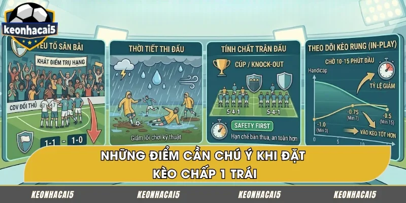 Lưu ý quan trọng khi soi kèo chấp 1 trái
