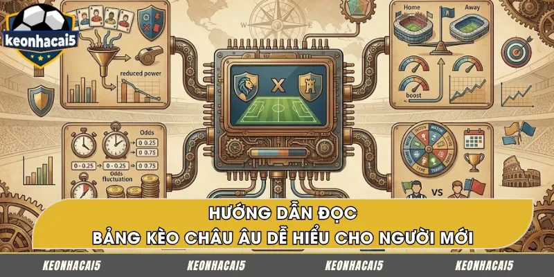 Cách xem bảng kèo Châu Âu đơn giản, dễ hiểu