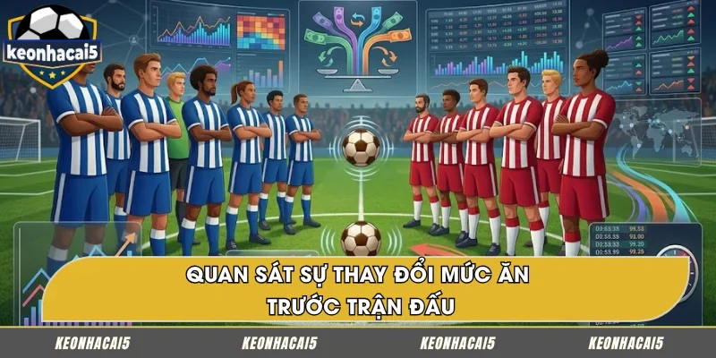 Quan sát tỷ lệ cược thay đổi theo thời gian