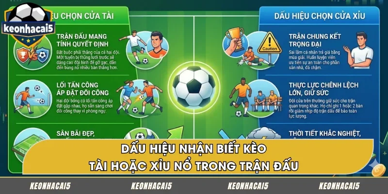Dấu hiệu nhận biết kèo Tài hoặc Xỉu nổ