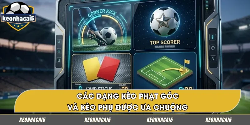 Kèo phạt góc cùng các loại kèo phụ phổ biến hiện nay