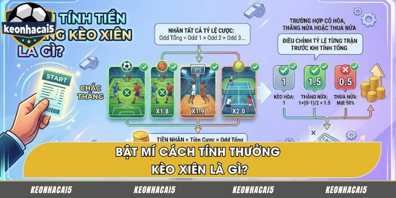 Hướng dẫn tính tiền thắng kèo xiên là gì