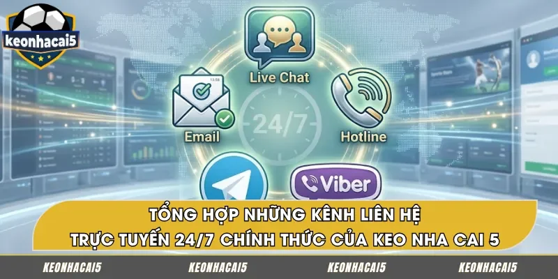Danh sách các kênh hỗ trợ trực tuyến 24/7 chính thức