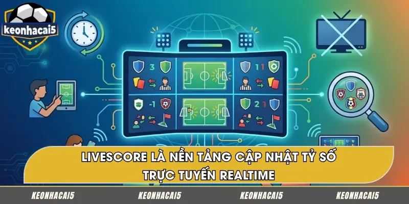 Livescore là công cụ cập nhật tỷ số realtime