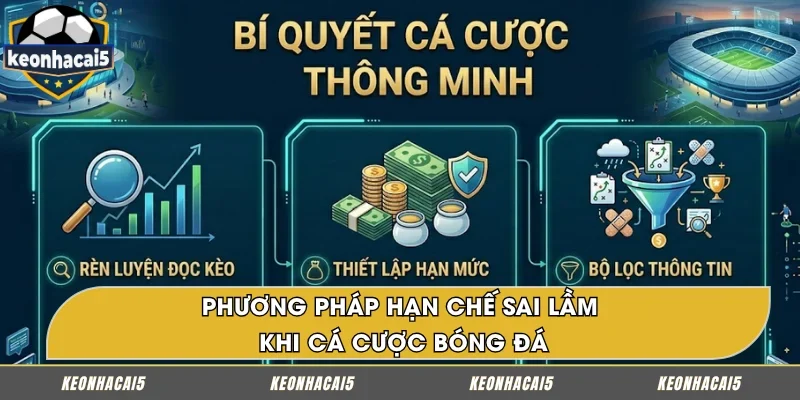 Kinh nghiệm giảm thiểu sai lầm khi cá cược bóng đá