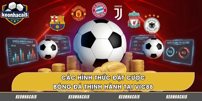Các loại hình kèo bóng đá phổ biến tại VIC88